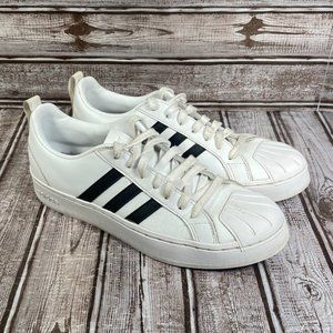 ADIDAS Women's 8 Streetcheck Cloudfoam White Black Shoes Sneakers GW5493